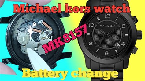 michael kors activity tracker change battery|michael kors battery replacement.